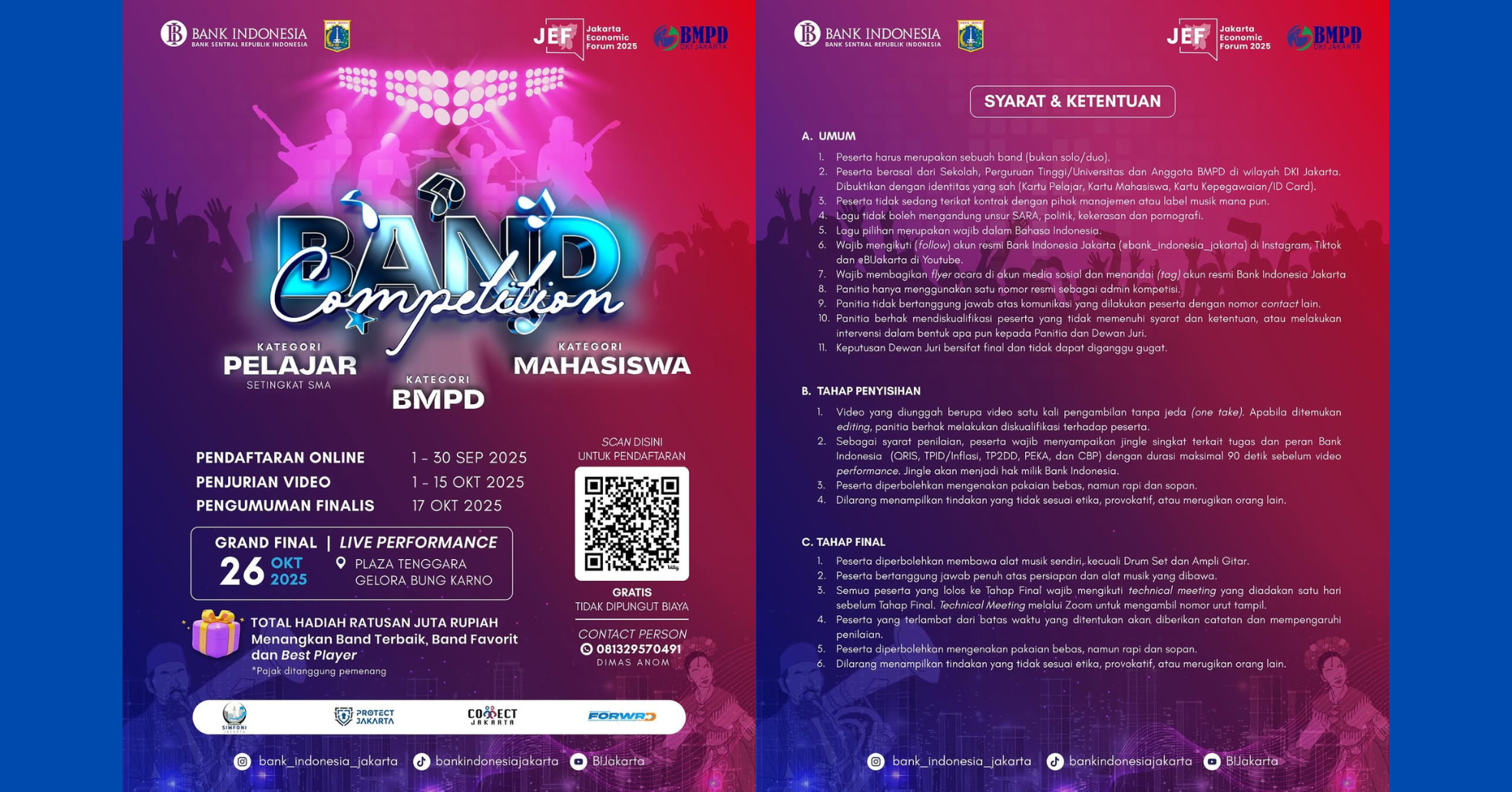 BAND COMPETITION Bank Indonesia Jakarta x JEF 2025